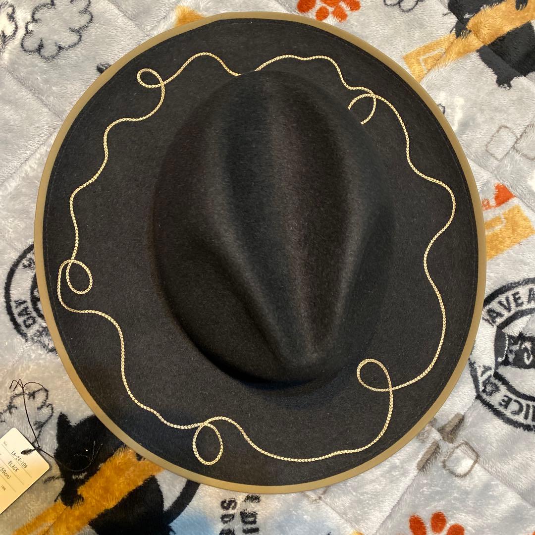 帽子 Rubbit Fur Long Brim Hat