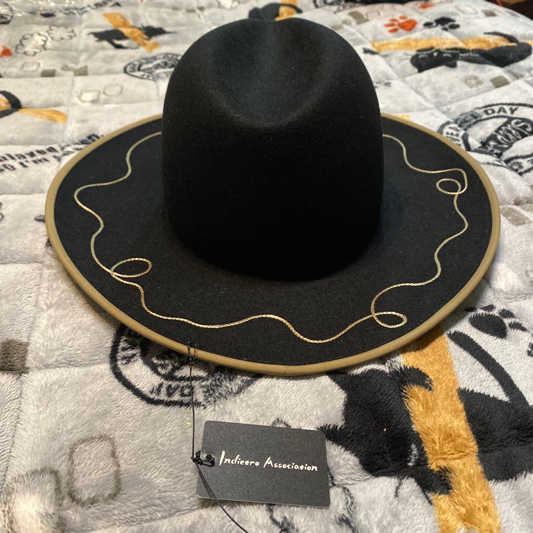 帽子 Rubbit Fur Long Brim Hat