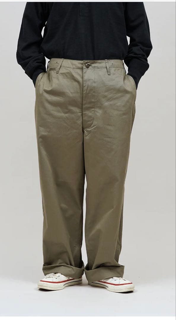 ニ*バ様 ナイジェルケーボン　 BASIC CHINO 着用2回　オリーブ　 サ