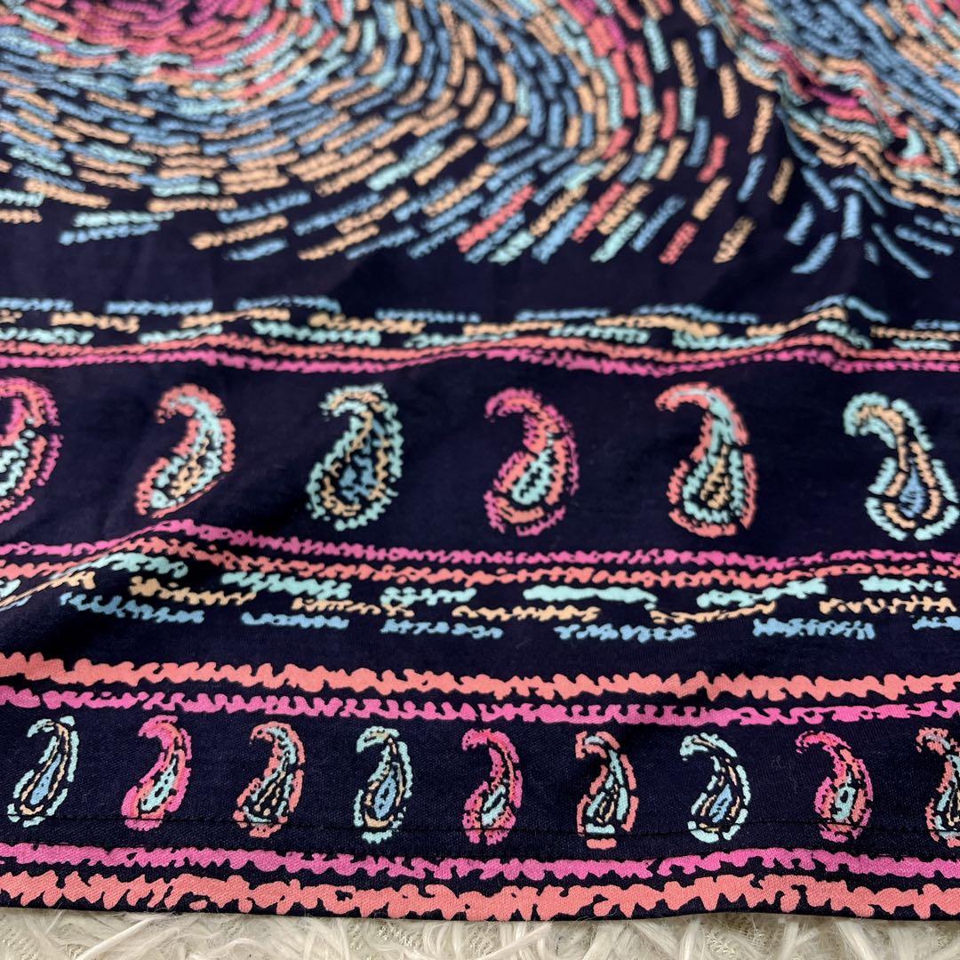 【美品】レオナールファッション　ペイズリー　総柄　カットソー　40 L相当