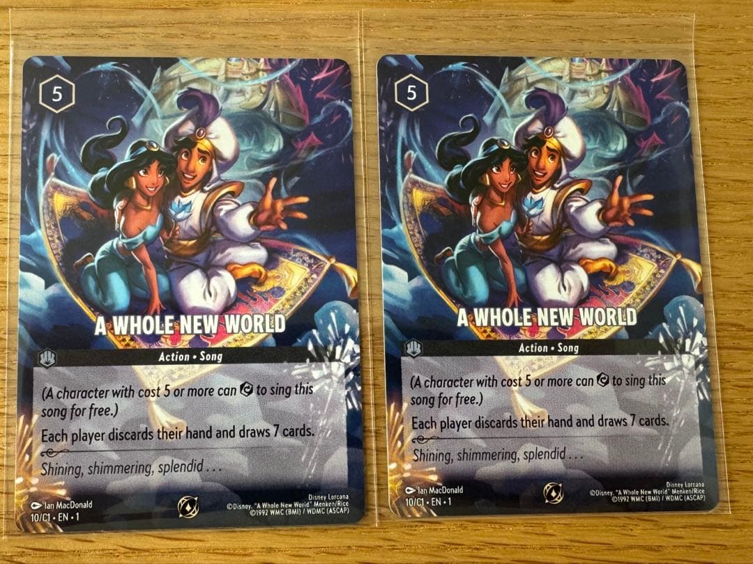 ロルカナ ホールニューワールド Whole New World 海外プロモ 2枚