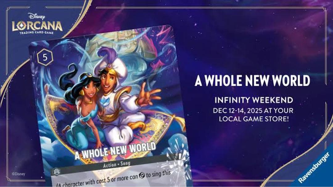 ロルカナ ホールニューワールド Whole New World 海外プロモ 2枚