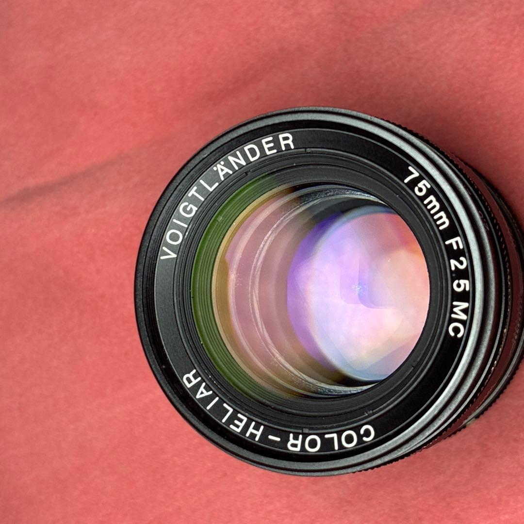 Voigtlander COLOR-HELIAR 75mm F2.5 アダプタ付