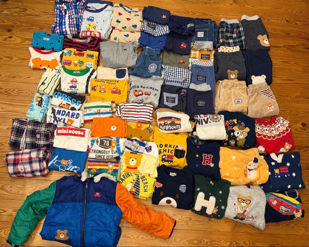 ミキハウス 子供服セット 110cm 61点