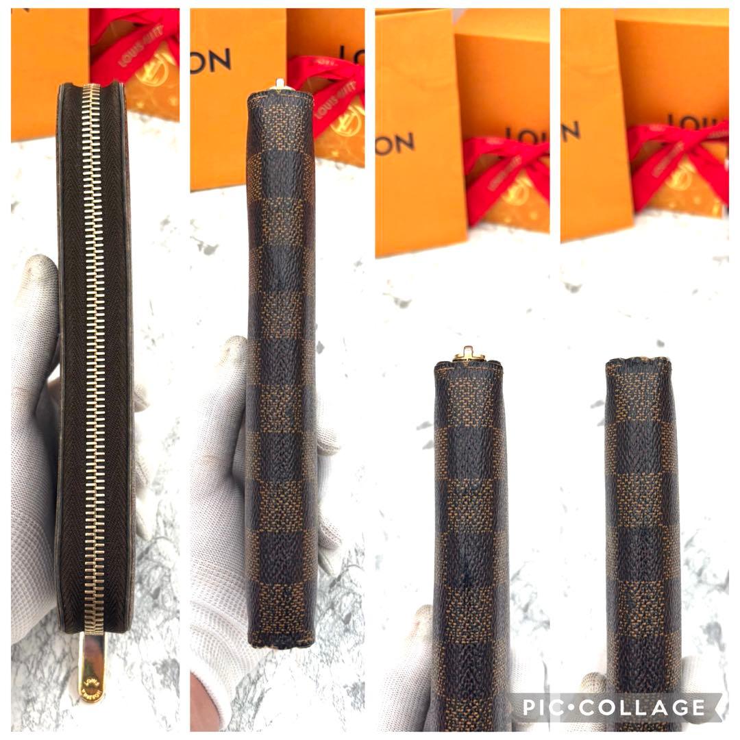 【極美品】 ルイヴィトン ダミエ ジッピーウォレット 長財布 ラウンドファスナー