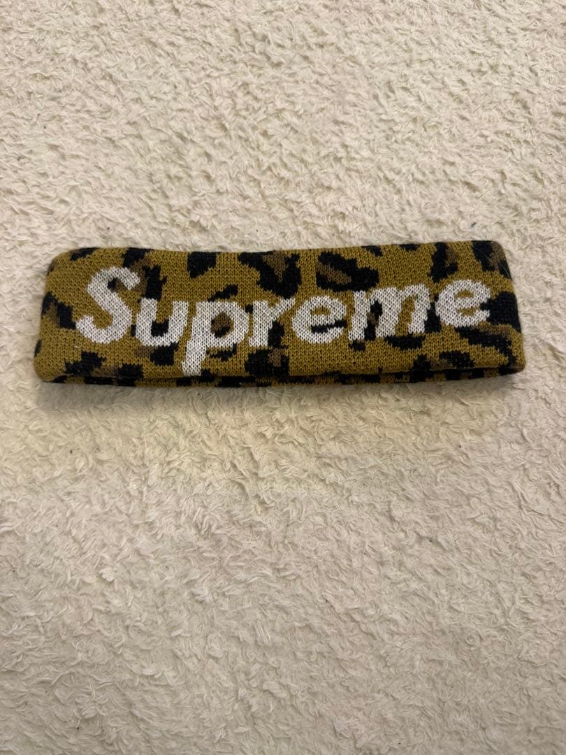 supreme×NEWERA レオパードヘッドバンド