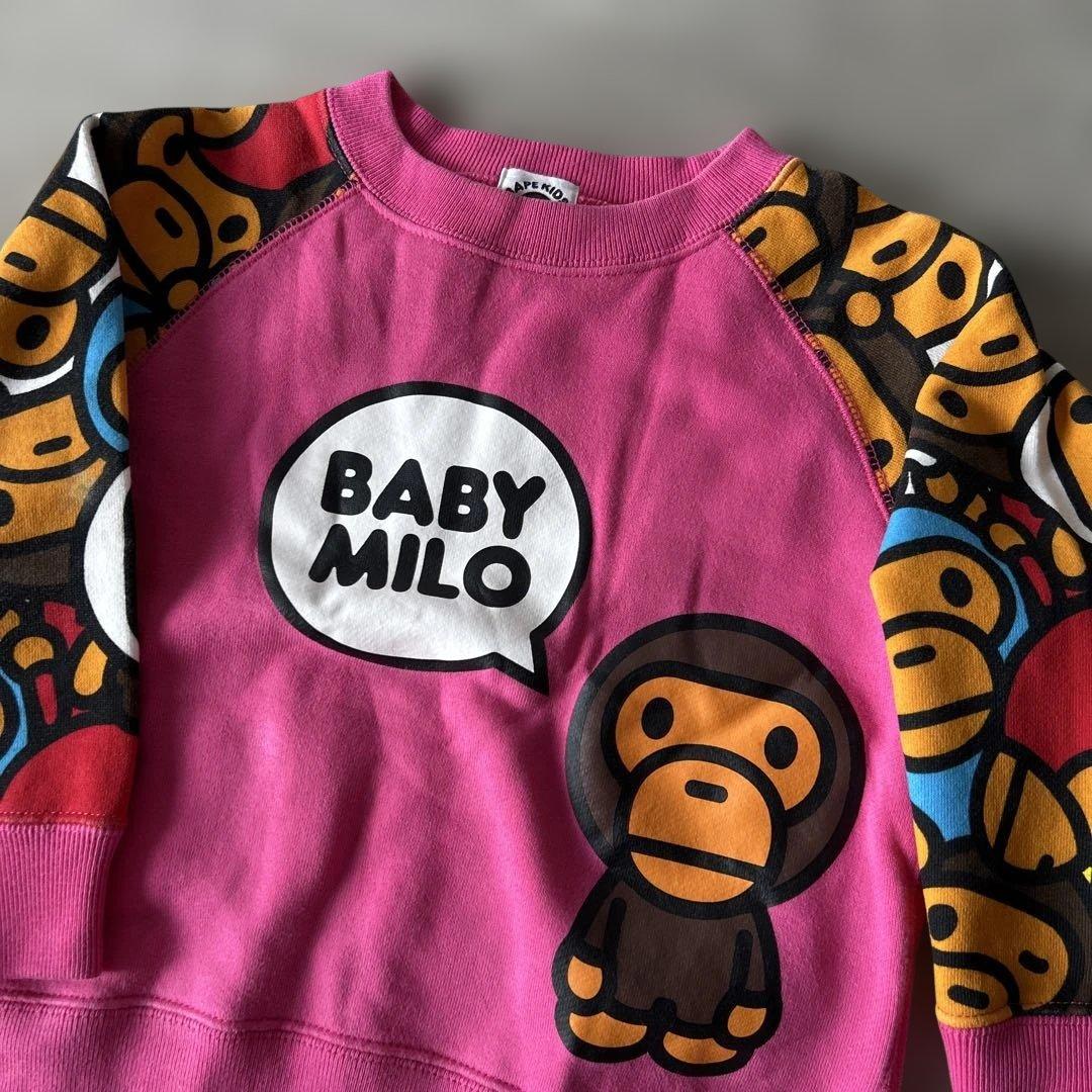 【美品】BAPE KIDS BABY MILO トレーナー 100cm 正規品
