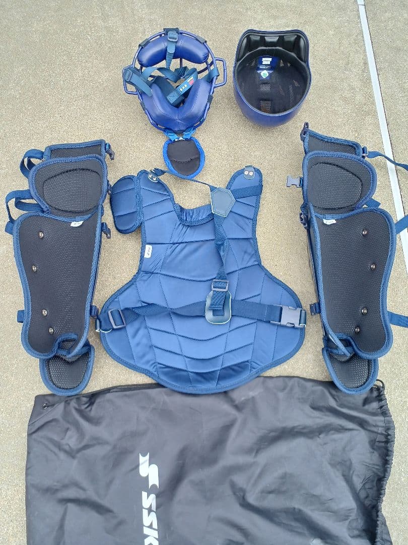 野球　キャッチャー防具　ヘルメット