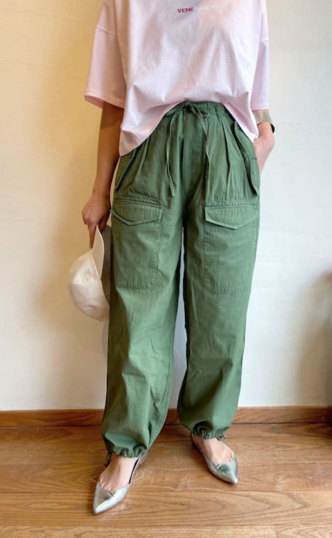 2024SS TICCA カーキカーゴパンツ