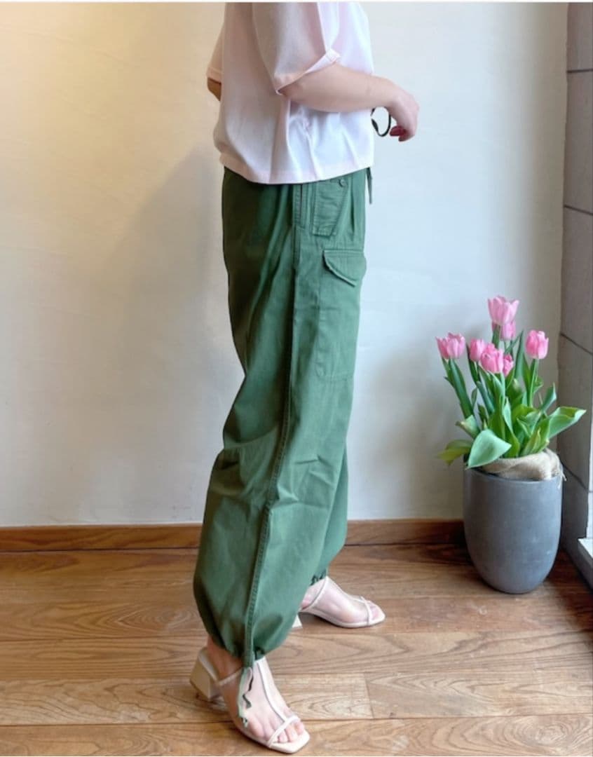 2024SS TICCA カーキカーゴパンツ