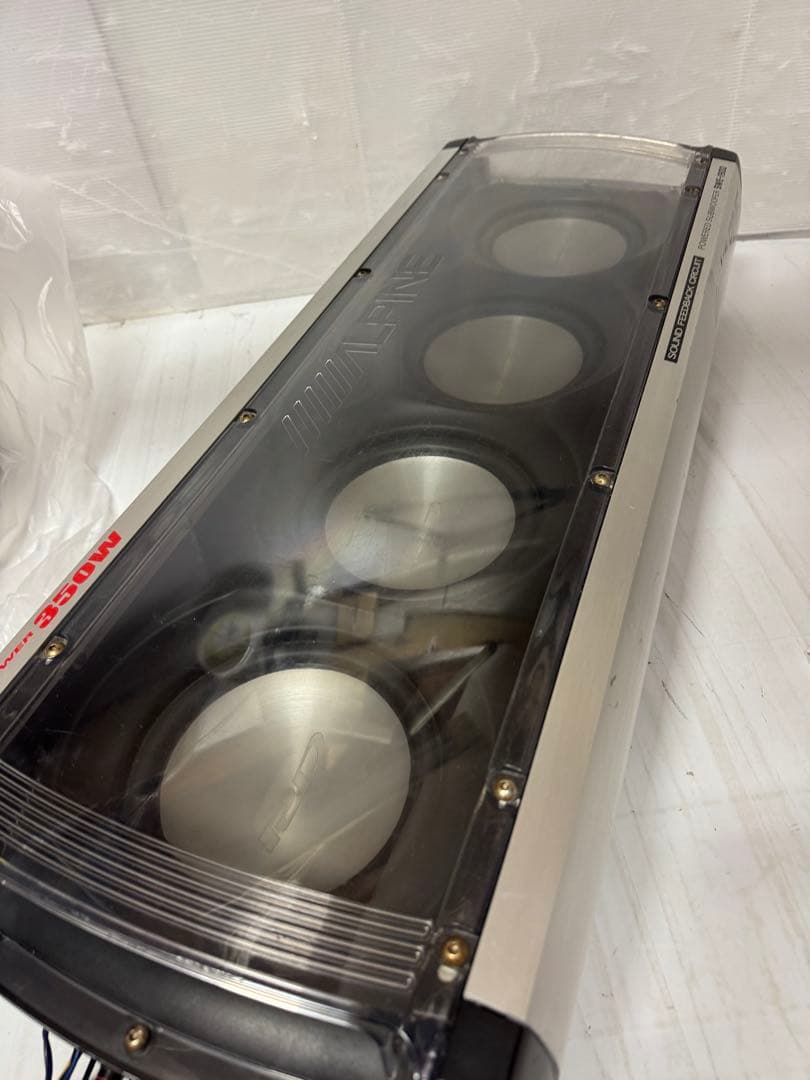 ALPINE サブウーハー SWE-1900 350W Stinger ケーブル