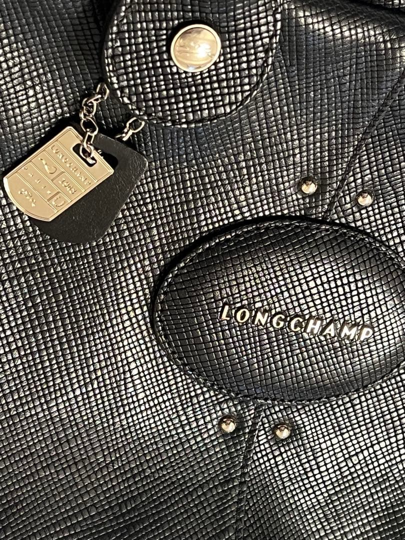 LONGCHAMP クアドリ 2way ボストンバッグ ビジネスバッグ ブラック