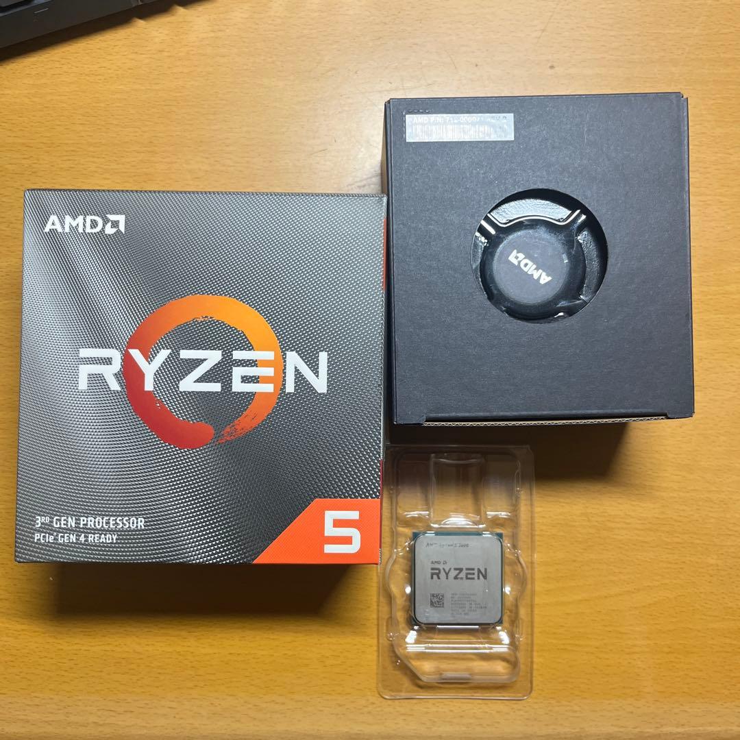 AMD Ryzen5 3600 CPU 純正クーラー付き