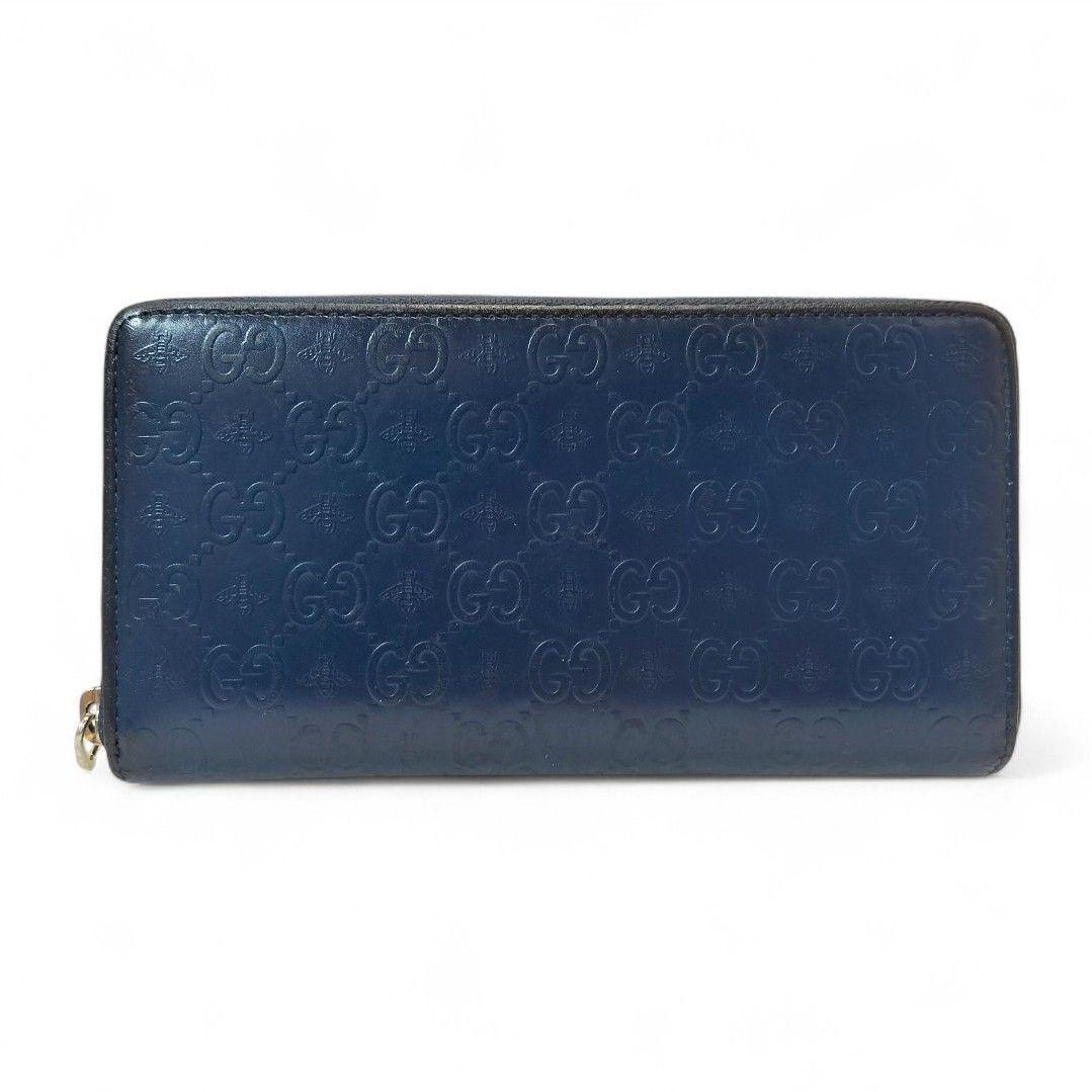 長財布 GG エンボス ラウンドファスナー レザー アニマリエ ビー グッチ