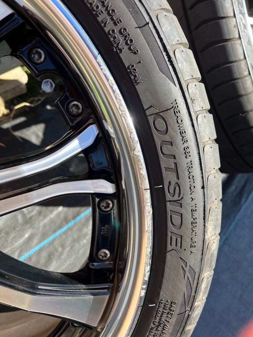 work 19インチ　タイヤホイールセット　7.5j 8j 5穴　114.3