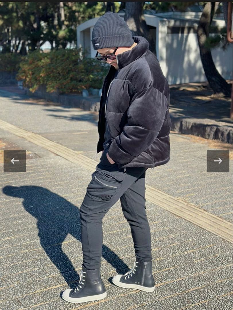 『La mer surf スリムフィットカーゴパンツ ブラック