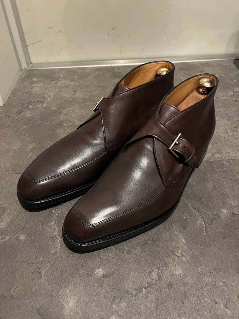 ジョンロブ　スコットニー　7.5E　ピューターミュージアムカーフ　1306ラスト