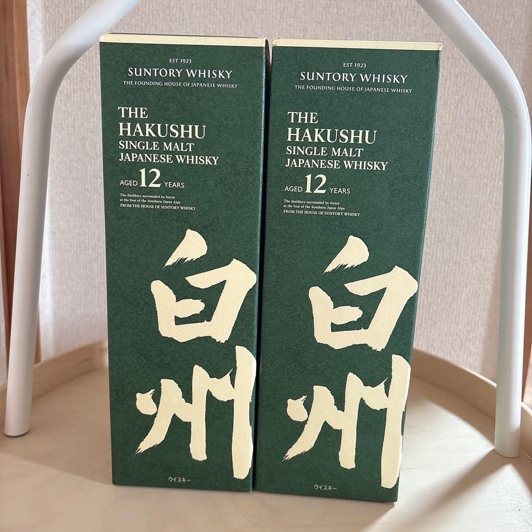 サントリー　白州12年シングルモルト　700ml箱付き 2本セット