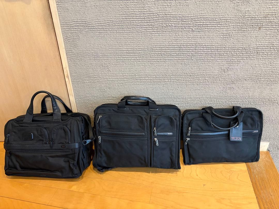 TUMI ブラック スリム•ブリーフ/ビジネスバッグ　3点セット