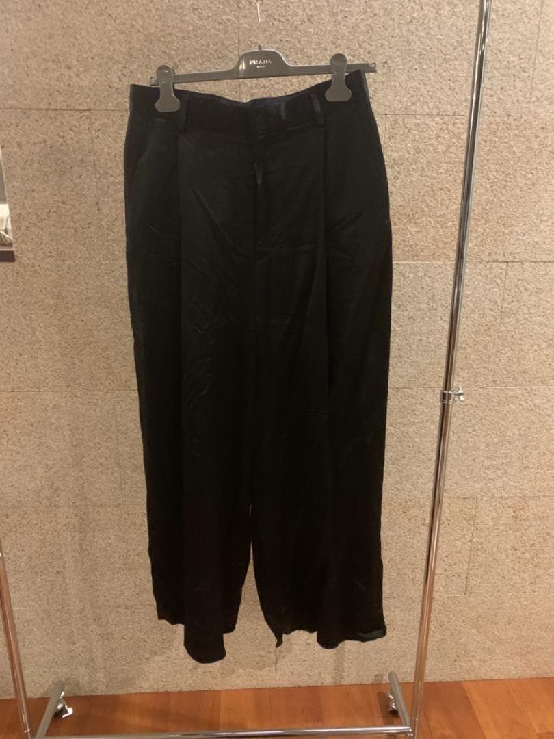 dries van noten スラックスパンツ 黒 48 ビスコース100%