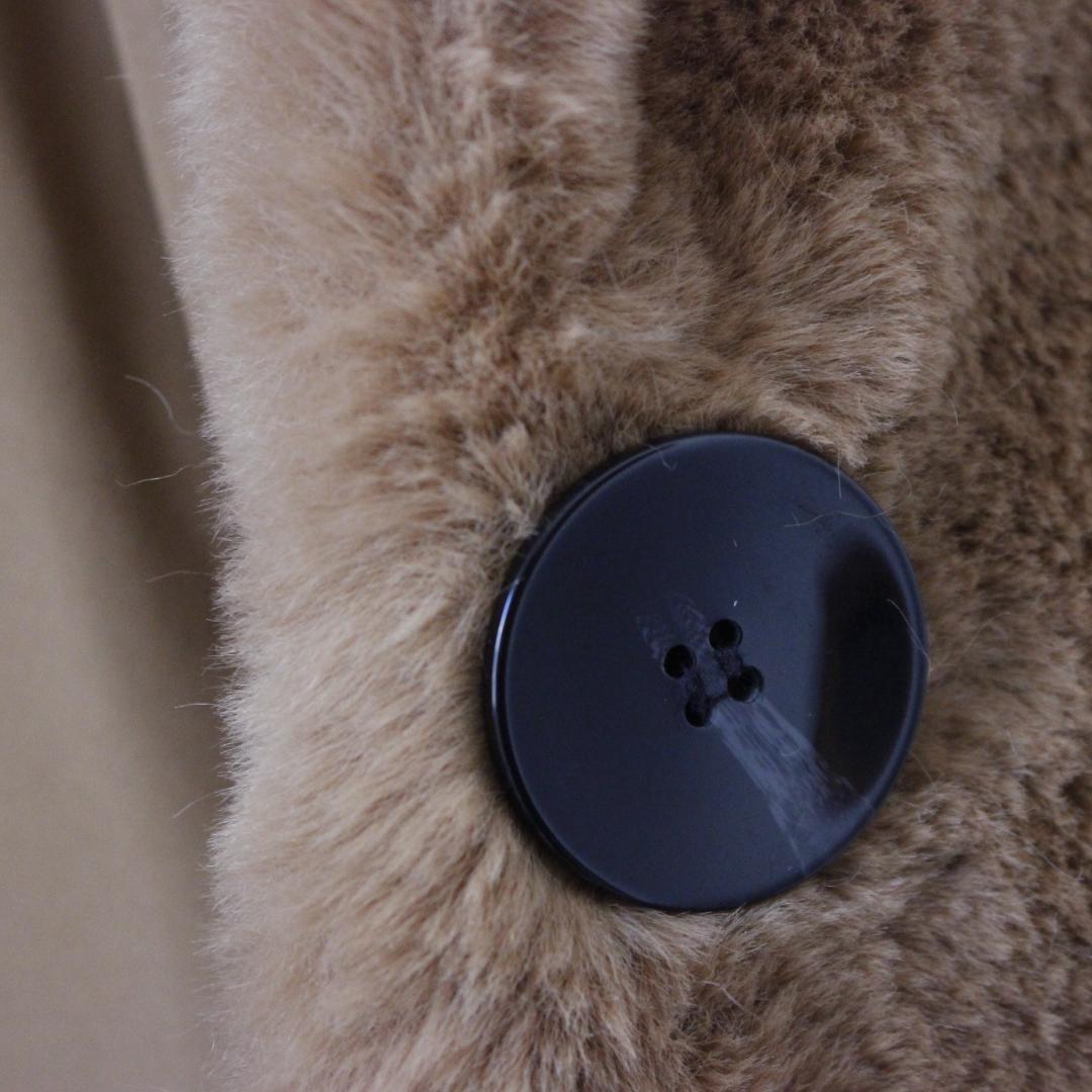 ZARA ロングファーコート テディベア Mサイズ ブラウン マキシ丈