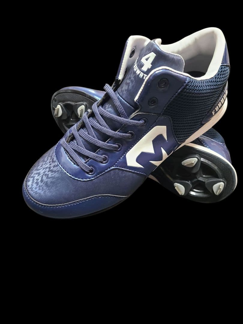 OB#65 FUKUDAモデル スパイクシューズ 25.5cm ネイビー