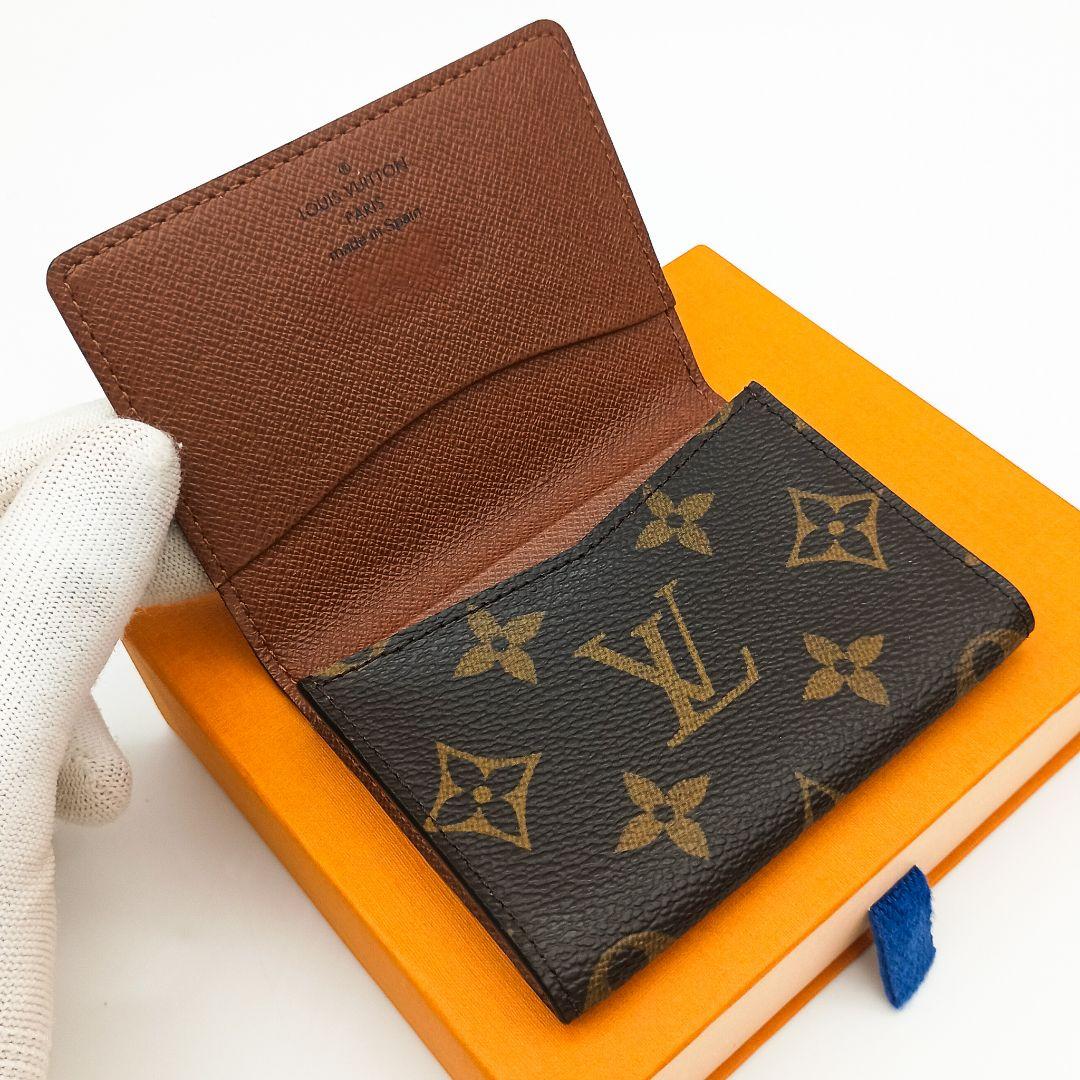 【美品SS】ルイヴィトン　カルトドゥヴィジット　モノグラム　名刺入れ