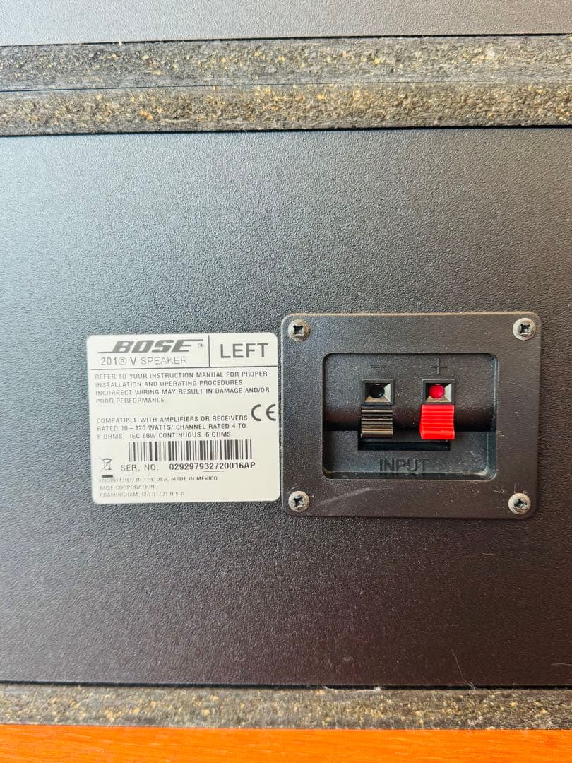 BOSE スピーカー 201V （ブラック/左右2台セット）
