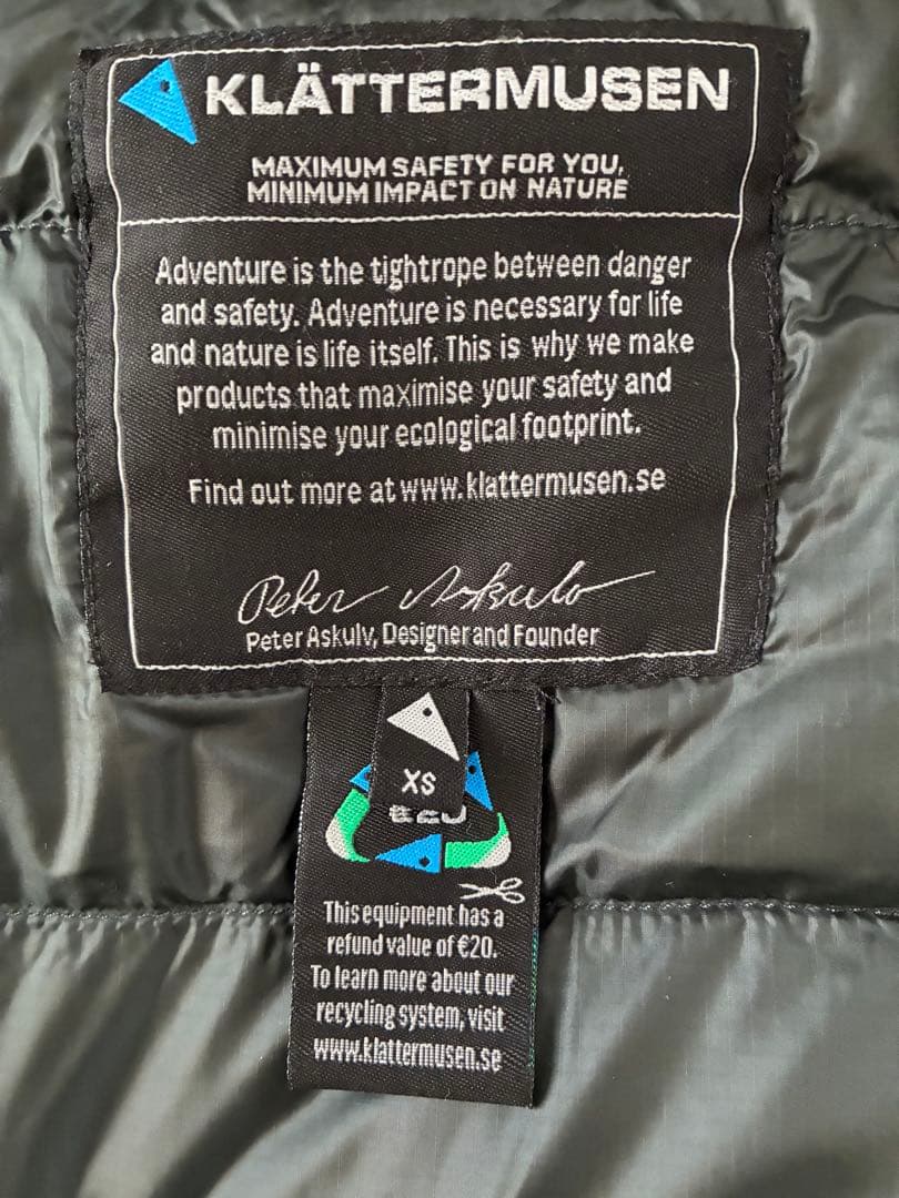 KLATTERMUSEN（クレッタルムーセン）ムーニン ダウンジャケット（廃盤）