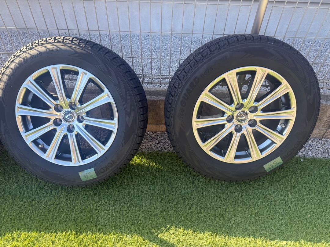 レクサス　17インチ　スタッドレスタイヤ　センサー付き　225/65R17