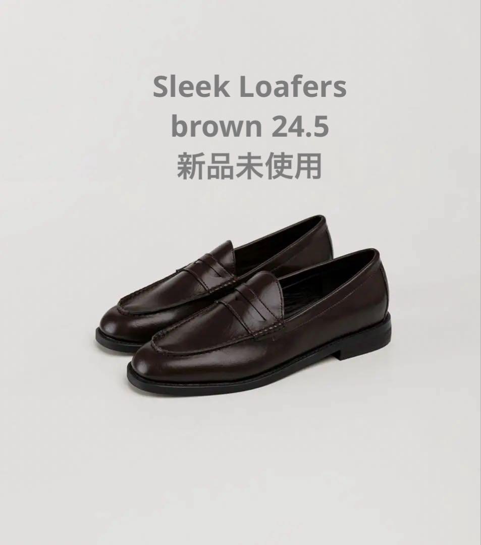 【新品未使用】OHOTORO Sleek Loafers brown 24.5