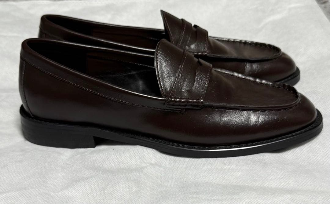 【新品未使用】OHOTORO Sleek Loafers brown 24.5