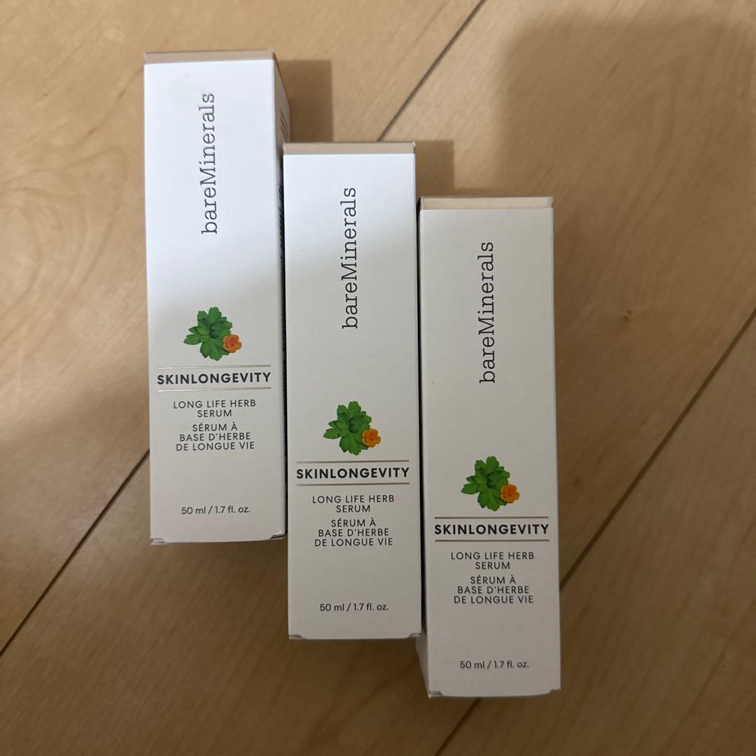 ベアミネラル スキンロンジェヴィティ ロングライフハーブ セラム 50mLx3個