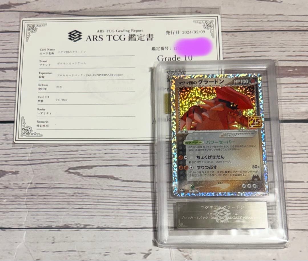 ポケモンカードゲーム プロモ -25th マグマ団のグラードン011/025