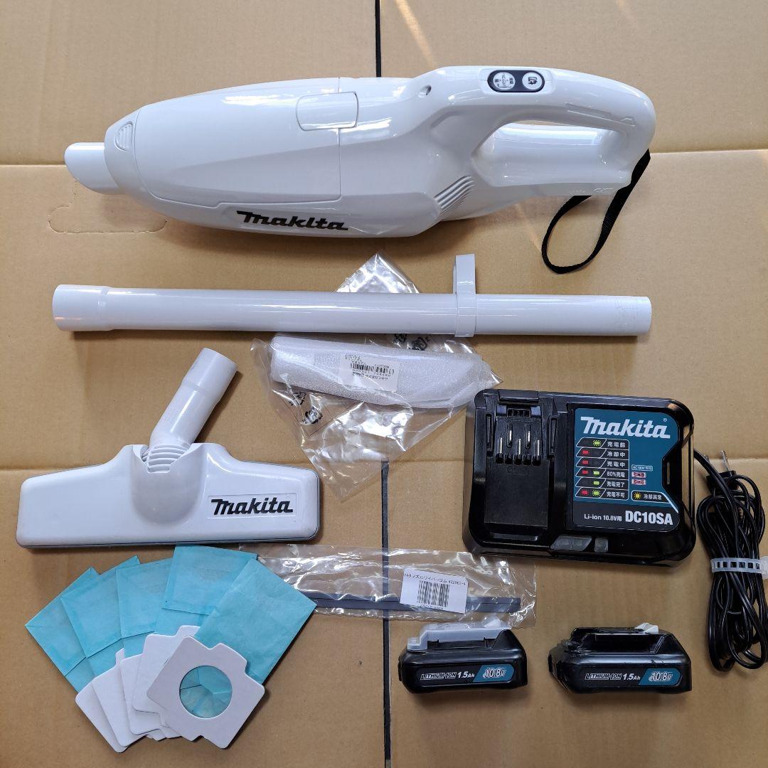 マキタ充電式クリーナー(ハンディ掃除機)CL107FD充電器バッテリー2個セット