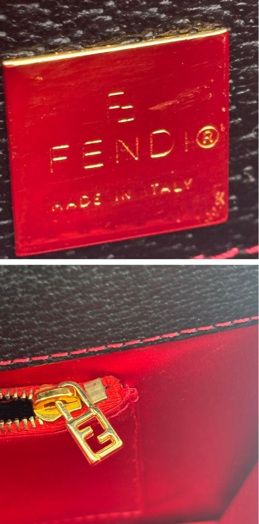 FENDIフェンディ ワンショルダー　ハンドバッグ プラスチック チェック