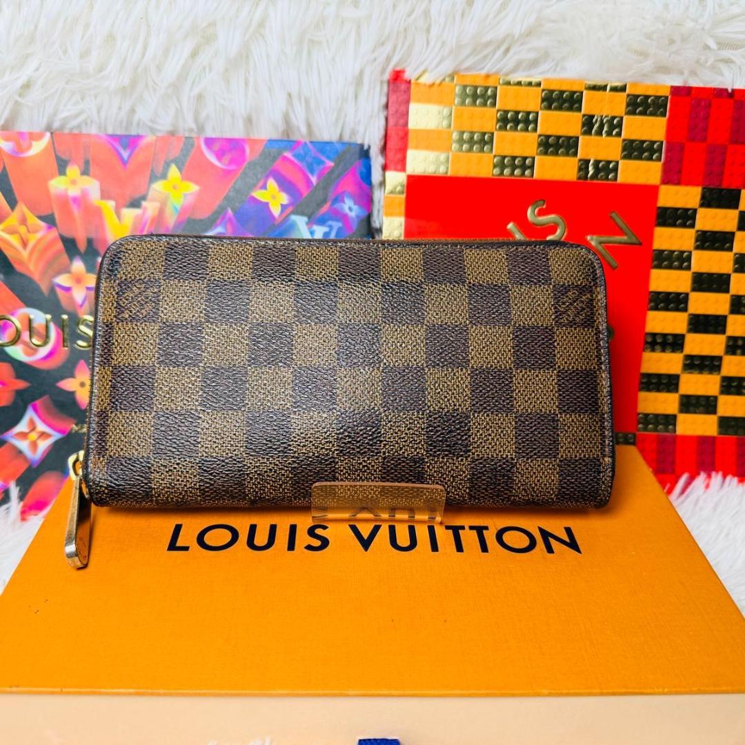 【セール！】ルイヴィトン ダミエ ジッピーウォレット ラウンドファスナー 長財布