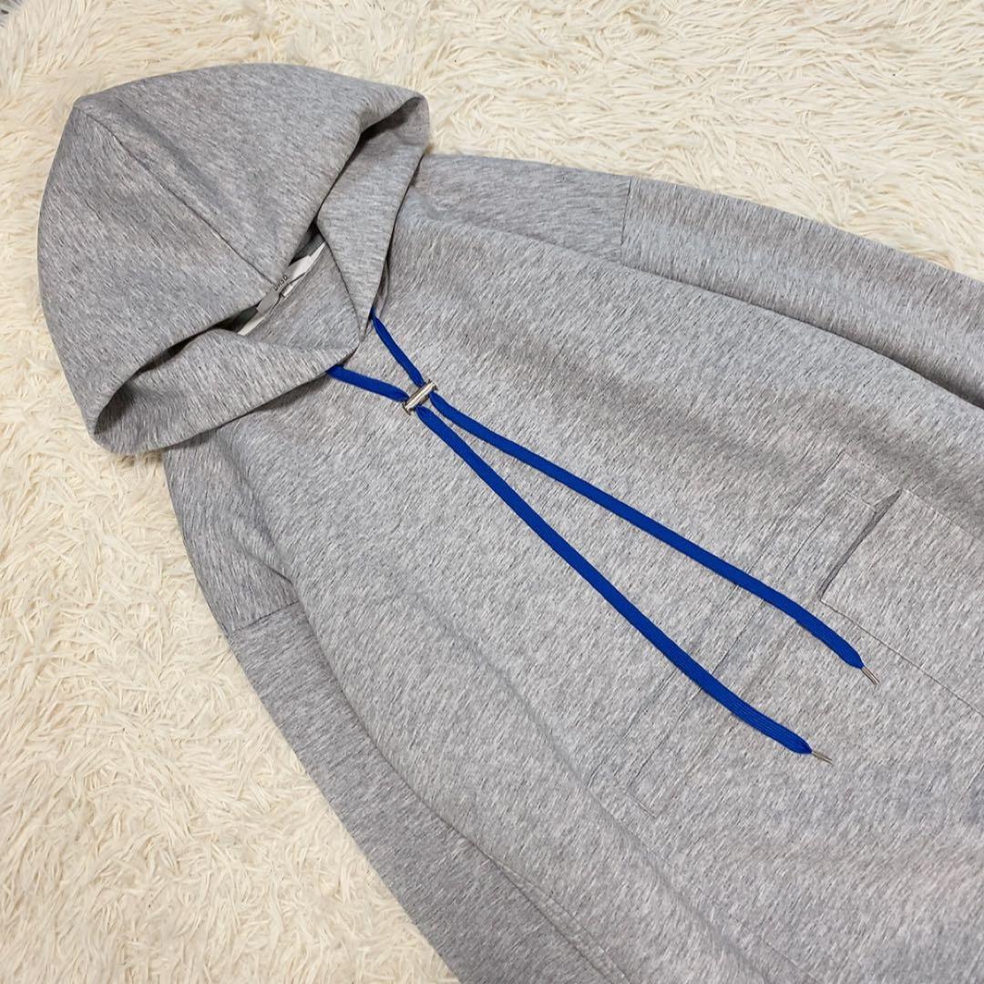 【美品】アンスリード ヘムギャザーロングパーカー 人気 変形 オーバーシルエット