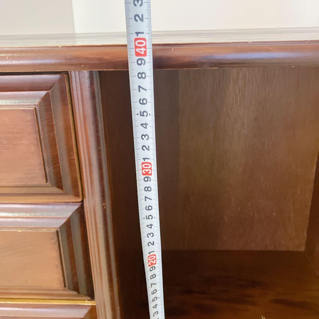 アンティーク調　キャビネット　電話台FAX台　サイドキャビネット　サイドチェスト