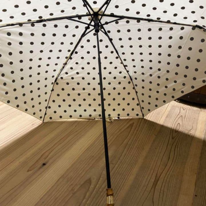 ★トラディショナルウェザーウェア ドット柄 晴雨兼用 傘