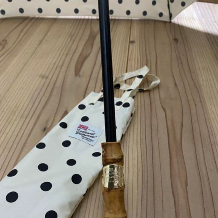 ★トラディショナルウェザーウェア ドット柄 晴雨兼用 傘