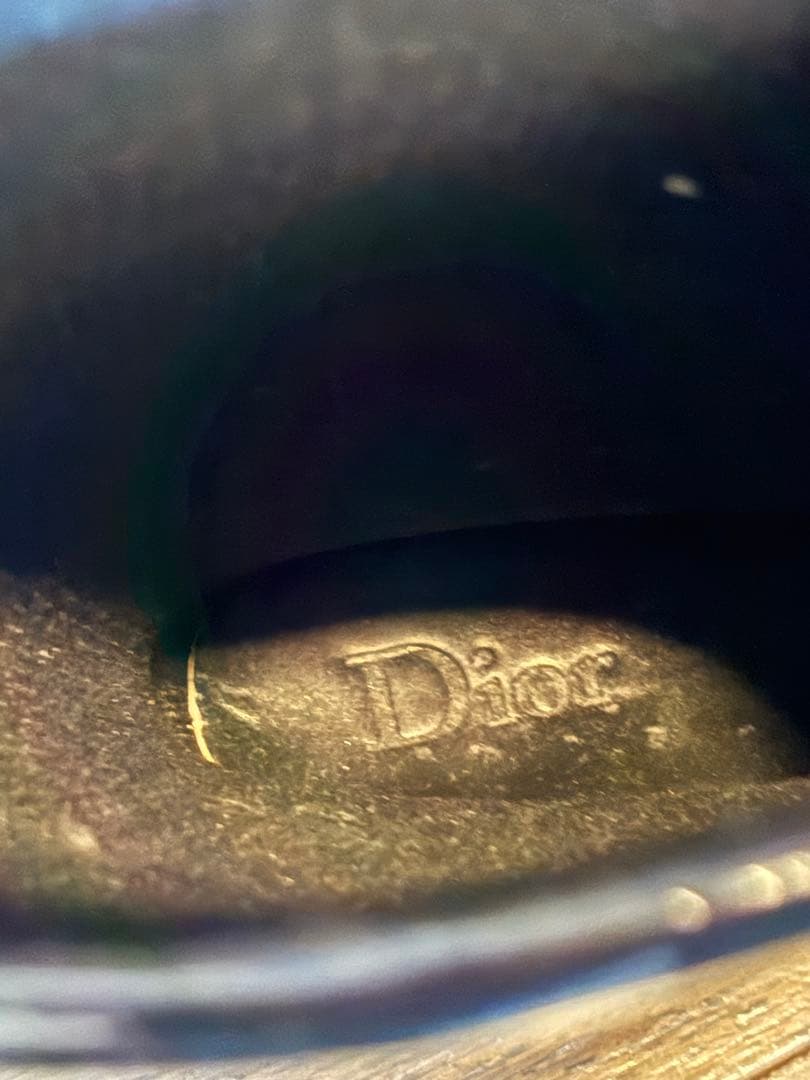 新品！Dior ブラック レインシューズ　21cm