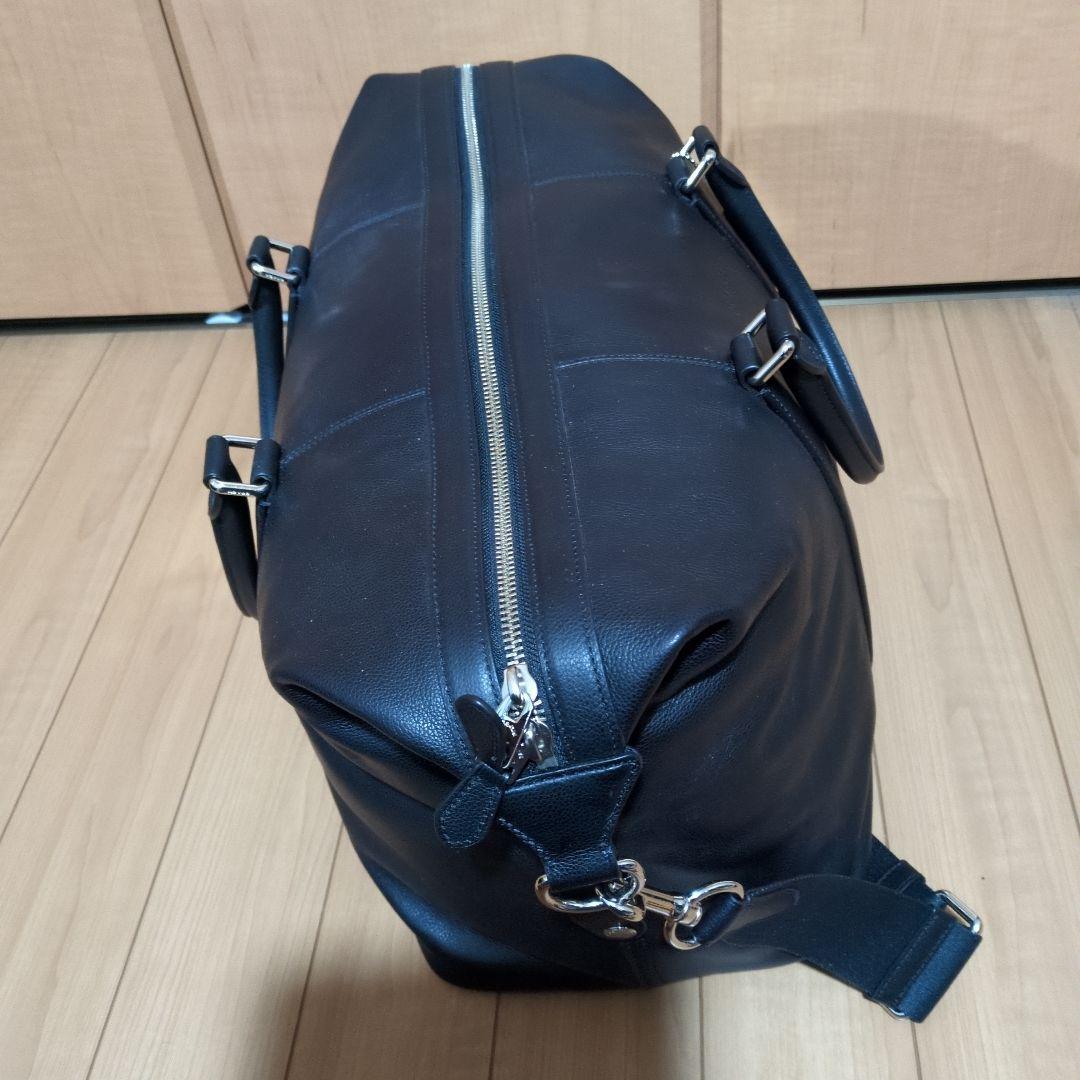 COACHコーチ　黒レザー ボストンバッグ