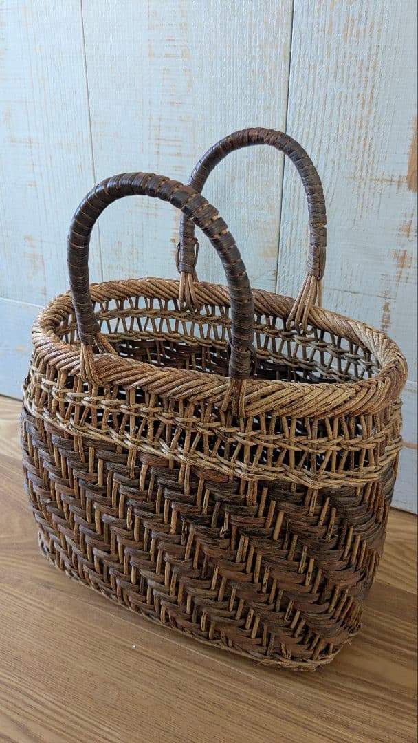 あっきあけび、山葡萄カゴバッグ国産