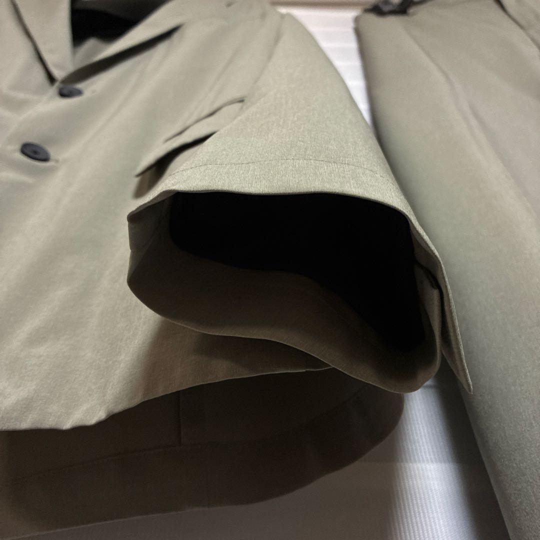 ユナイテッドアローズ スーツ ストレッチ セットアップ ウォッシャブル カーキ