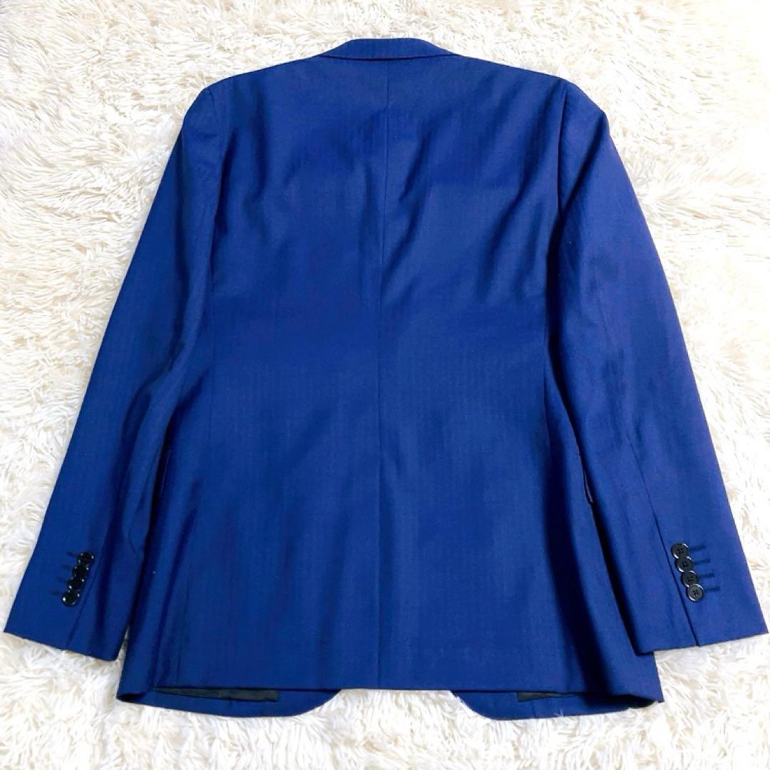 【Loro Piana・ヘリンボーン】シンプリシテプリュス　スーツ　ネイビー　S