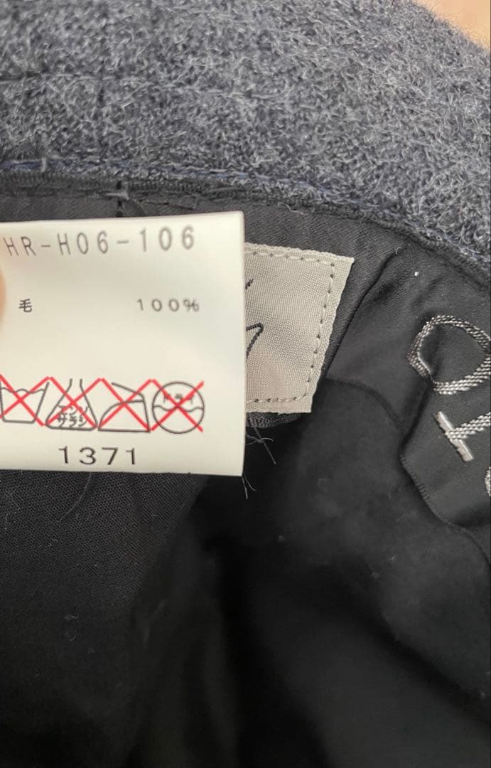 Yohji Yamamoto グレー フェルトハット ウール 帽子 防寒