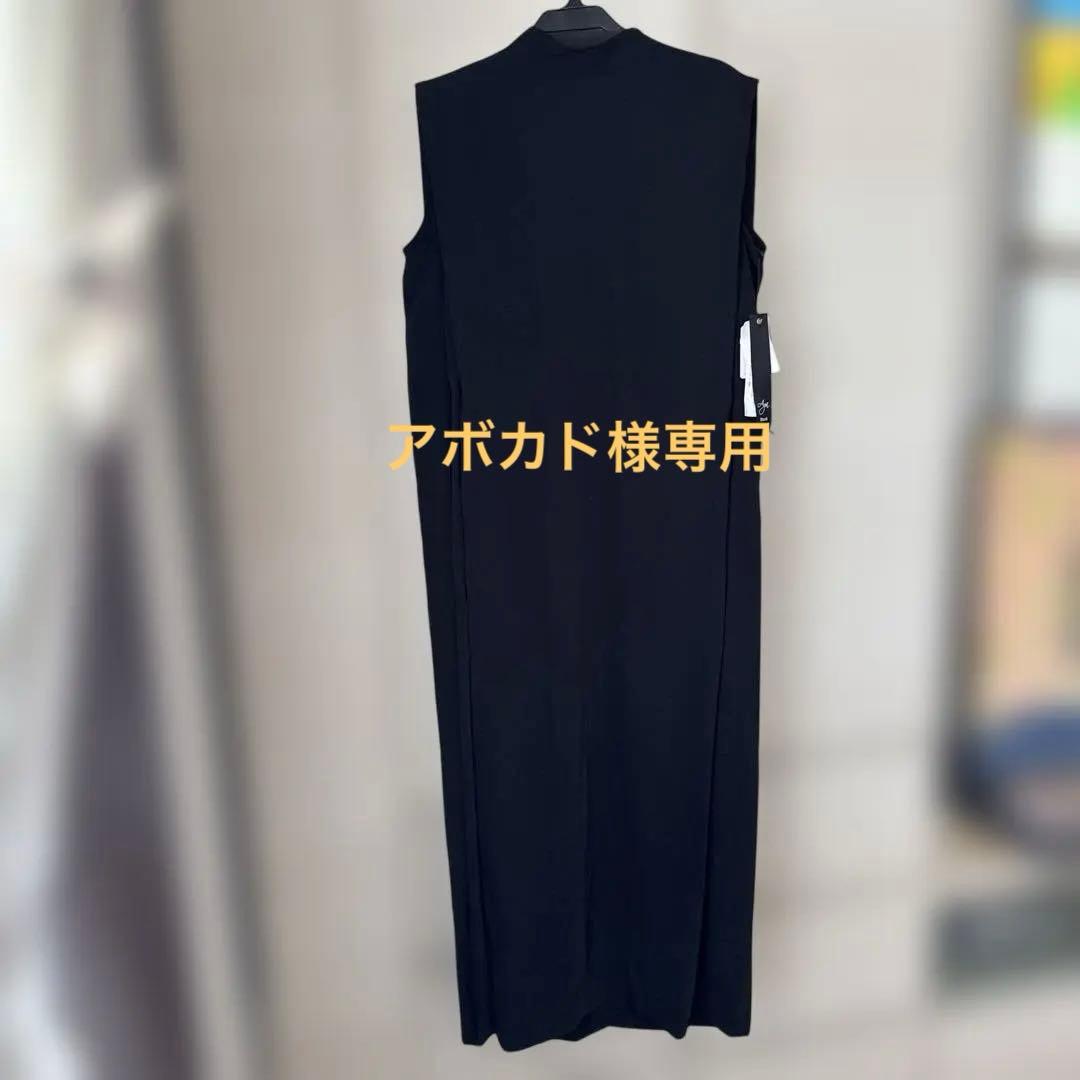 ヤマダヤ　Aga blackノースリーブ 黒 ロングワンピース