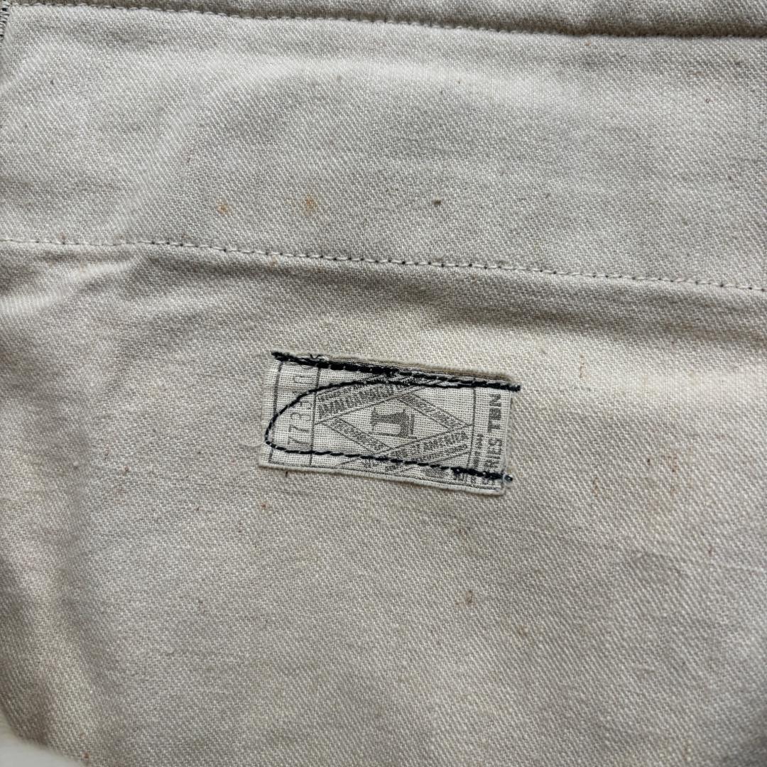 50sビンテージ ブラックウィップコード ウールワークパンツ フリスコパンツ