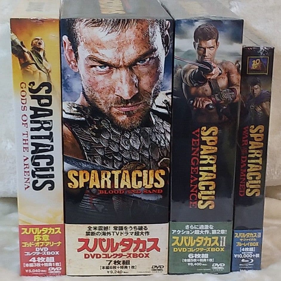 DVD スパルタカス序章+シーズン1～3（シーズン３はBlu-ray）セット
